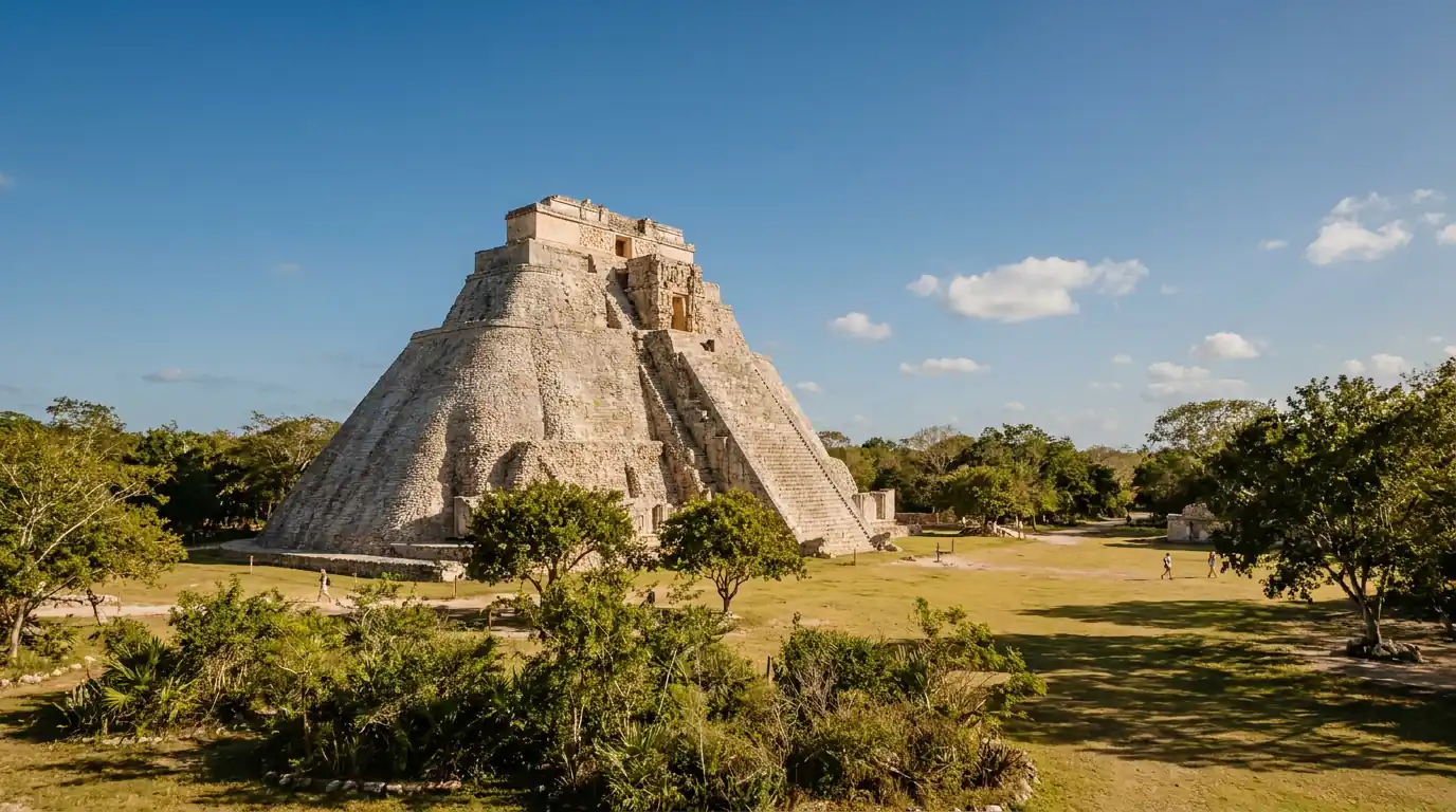 Uxmal y la Ruta Puuc: Pirámide del Adivino y Cuadrángulo